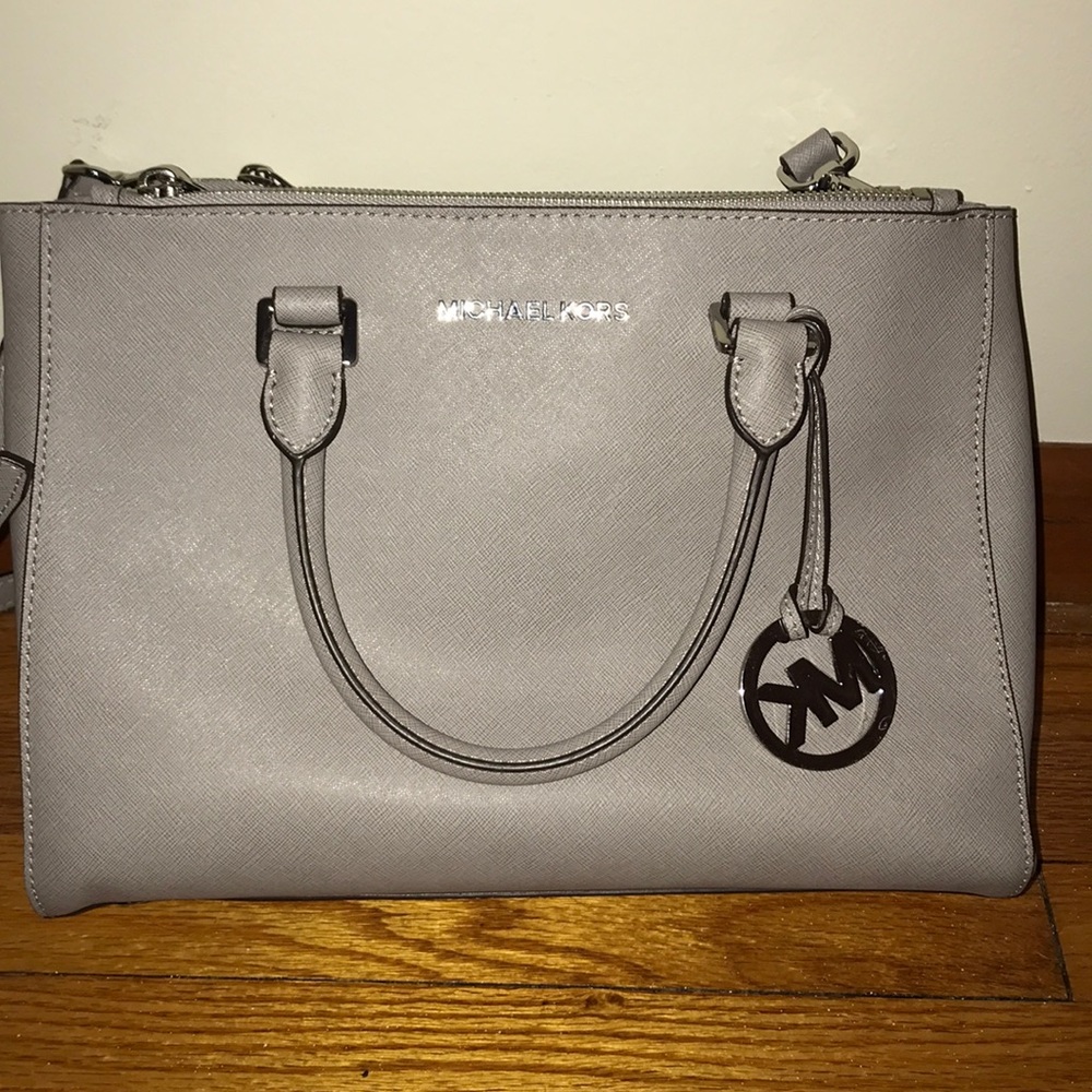 Grey Michael Kors Hand Bag